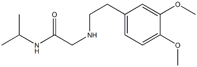 2-{[2-(3,4-dimethoxyphenyl)ethyl]amino}-N-(propan-2-yl)acetamide Struktur