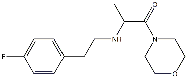 2-{[2-(4-fluorophenyl)ethyl]amino}-1-(morpholin-4-yl)propan-1-one Struktur