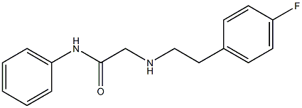 2-{[2-(4-fluorophenyl)ethyl]amino}-N-phenylacetamide Struktur