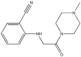 2-{[2-(4-methylpiperazin-1-yl)-2-oxoethyl]amino}benzonitrile Struktur