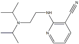 2-{[2-(diisopropylamino)ethyl]amino}nicotinonitrile Struktur