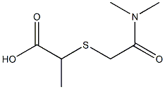 2-{[2-(dimethylamino)-2-oxoethyl]thio}propanoic acid Struktur