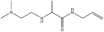 2-{[2-(dimethylamino)ethyl]amino}-N-(prop-2-en-1-yl)propanamide Struktur