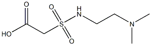 2-{[2-(dimethylamino)ethyl]sulfamoyl}acetic acid Struktur