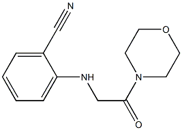 2-{[2-(morpholin-4-yl)-2-oxoethyl]amino}benzonitrile Struktur