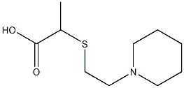 2-{[2-(piperidin-1-yl)ethyl]sulfanyl}propanoic acid Struktur