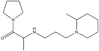 2-{[3-(2-methylpiperidin-1-yl)propyl]amino}-1-(pyrrolidin-1-yl)propan-1-one Struktur