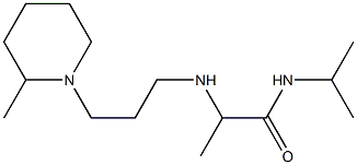 2-{[3-(2-methylpiperidin-1-yl)propyl]amino}-N-(propan-2-yl)propanamide Struktur