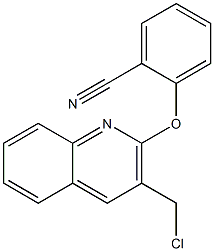 2-{[3-(chloromethyl)quinolin-2-yl]oxy}benzonitrile Struktur