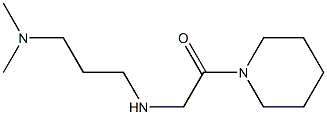 2-{[3-(dimethylamino)propyl]amino}-1-(piperidin-1-yl)ethan-1-one Struktur