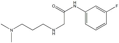 2-{[3-(dimethylamino)propyl]amino}-N-(3-fluorophenyl)acetamide Struktur