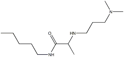 2-{[3-(dimethylamino)propyl]amino}-N-pentylpropanamide Struktur