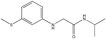 2-{[3-(methylsulfanyl)phenyl]amino}-N-(propan-2-yl)acetamide Struktur