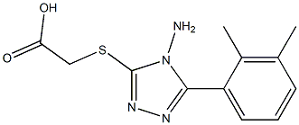 2-{[4-amino-5-(2,3-dimethylphenyl)-4H-1,2,4-triazol-3-yl]sulfanyl}acetic acid Struktur