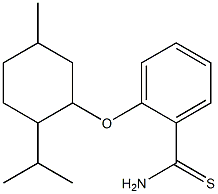 2-{[5-methyl-2-(propan-2-yl)cyclohexyl]oxy}benzene-1-carbothioamide Struktur