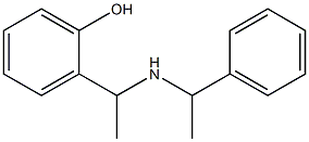 2-{1-[(1-phenylethyl)amino]ethyl}phenol Struktur