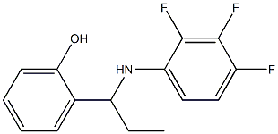 2-{1-[(2,3,4-trifluorophenyl)amino]propyl}phenol Struktur