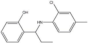 2-{1-[(2-chloro-4-methylphenyl)amino]propyl}phenol Struktur