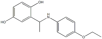 2-{1-[(4-ethoxyphenyl)amino]ethyl}benzene-1,4-diol Struktur