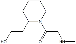 2-{1-[(methylamino)acetyl]piperidin-2-yl}ethanol Struktur