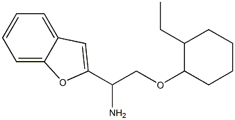 2-{1-amino-2-[(2-ethylcyclohexyl)oxy]ethyl}-1-benzofuran Struktur