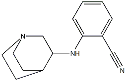 2-{1-azabicyclo[2.2.2]octan-3-ylamino}benzonitrile Struktur