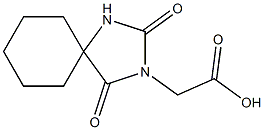 2-{2,4-dioxo-1,3-diazaspiro[4.5]decan-3-yl}acetic acid Struktur