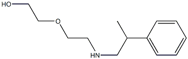 2-{2-[(2-phenylpropyl)amino]ethoxy}ethan-1-ol Struktur