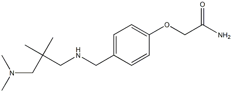 2-{4-[({2-[(dimethylamino)methyl]-2-methylpropyl}amino)methyl]phenoxy}acetamide Struktur