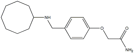 2-{4-[(cyclooctylamino)methyl]phenoxy}acetamide Struktur