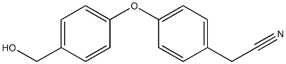 2-{4-[4-(hydroxymethyl)phenoxy]phenyl}acetonitrile Struktur