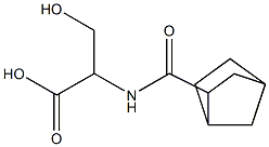 2-{bicyclo[2.2.1]heptan-2-ylformamido}-3-hydroxypropanoic acid Struktur