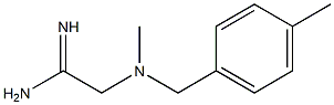 2-{methyl[(4-methylphenyl)methyl]amino}ethanimidamide Struktur