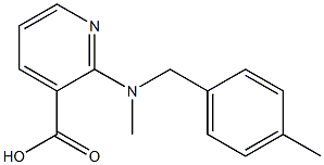 2-{methyl[(4-methylphenyl)methyl]amino}pyridine-3-carboxylic acid Struktur