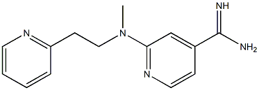 2-{methyl[2-(pyridin-2-yl)ethyl]amino}pyridine-4-carboximidamide Struktur