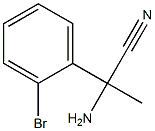 2-amino-2-(2-bromophenyl)propanenitrile Struktur