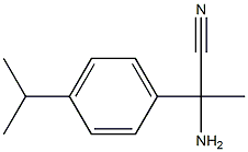 2-amino-2-[4-(propan-2-yl)phenyl]propanenitrile Struktur