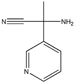 2-amino-2-pyridin-3-ylpropanenitrile Struktur