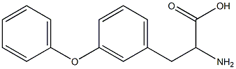 2-amino-3-(3-phenoxyphenyl)propanoic acid Struktur