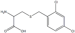 2-amino-3-[(2,4-dichlorobenzyl)thio]propanoic acid Struktur