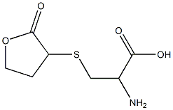 2-amino-3-[(2-oxooxolan-3-yl)sulfanyl]propanoic acid Struktur