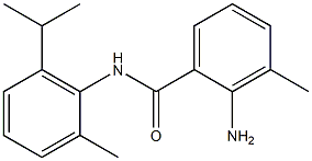 2-amino-3-methyl-N-[2-methyl-6-(propan-2-yl)phenyl]benzamide Struktur