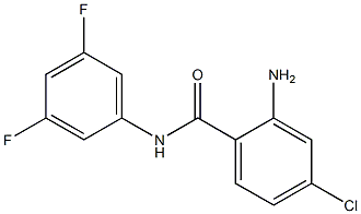 2-amino-4-chloro-N-(3,5-difluorophenyl)benzamide Struktur