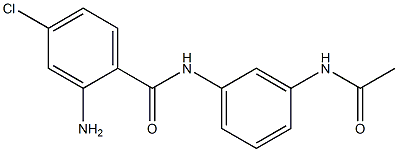 2-amino-4-chloro-N-(3-acetamidophenyl)benzamide Struktur