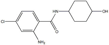 2-amino-4-chloro-N-(4-hydroxycyclohexyl)benzamide Struktur