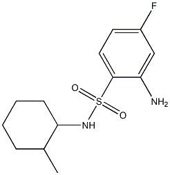 2-amino-4-fluoro-N-(2-methylcyclohexyl)benzene-1-sulfonamide Struktur