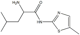 2-amino-4-methyl-N-(5-methyl-1,3-thiazol-2-yl)pentanamide Struktur