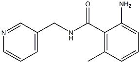 2-amino-6-methyl-N-(pyridin-3-ylmethyl)benzamide Struktur