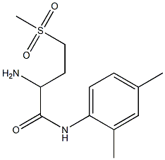 2-amino-N-(2,4-dimethylphenyl)-4-(methylsulfonyl)butanamide Struktur