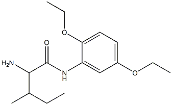 2-amino-N-(2,5-diethoxyphenyl)-3-methylpentanamide Struktur